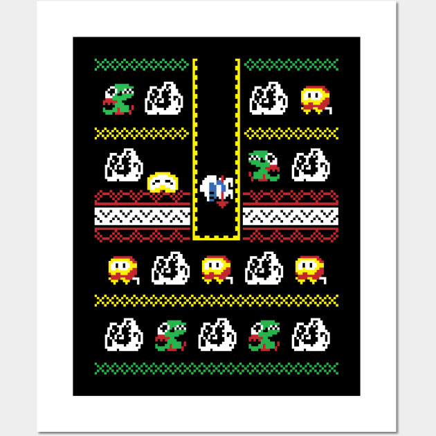 Ugly Christmas Sweater I Dig Christmas Wall Art by RetroReview